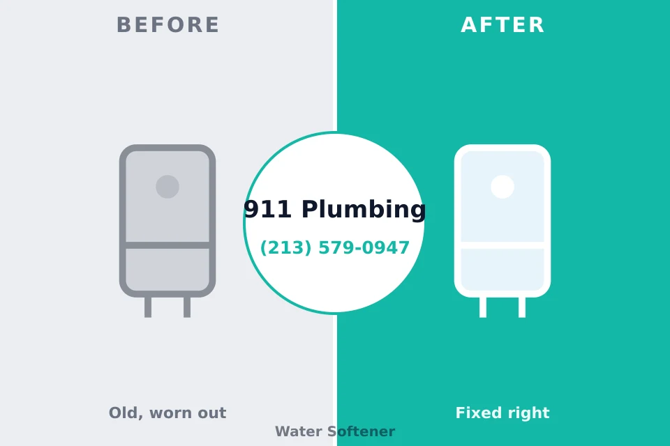 Before and after: plumbing repair New London, WI